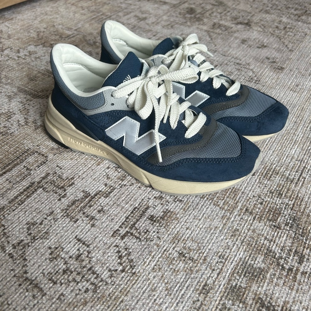 Blue New Balance 997R sneakers